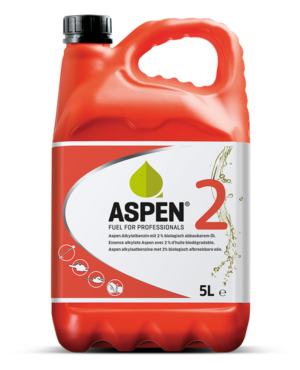 Aspen Alkylaatbenzine met 2% Bio-olie 2T 5Ltr